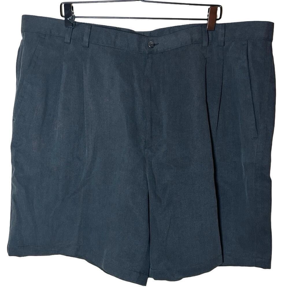 NWT Tori Richard Men’s Pleated Tencel Chino Shorts Dark Gray Size 42